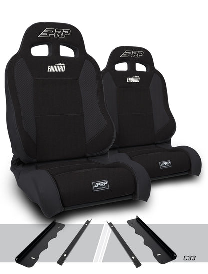 Enduro Elite Suspension Seat Trek Edition Kit for 95-01 Jeep Cherokee XJ Pair PRP Seats