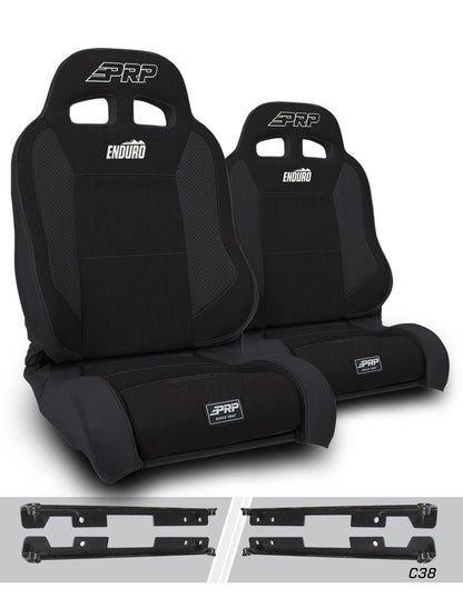 Enduro Elite Suspension Seat Trek Edition Kit for Jeep Wrangler JK/JKU Pair PRP Seats