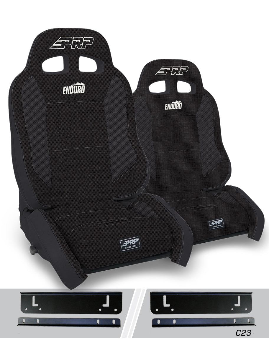 Enduro Elite Suspension Seat Crawl Edition Kit for 03-06 Jeep Wrangler TJ Pair PRP Seats