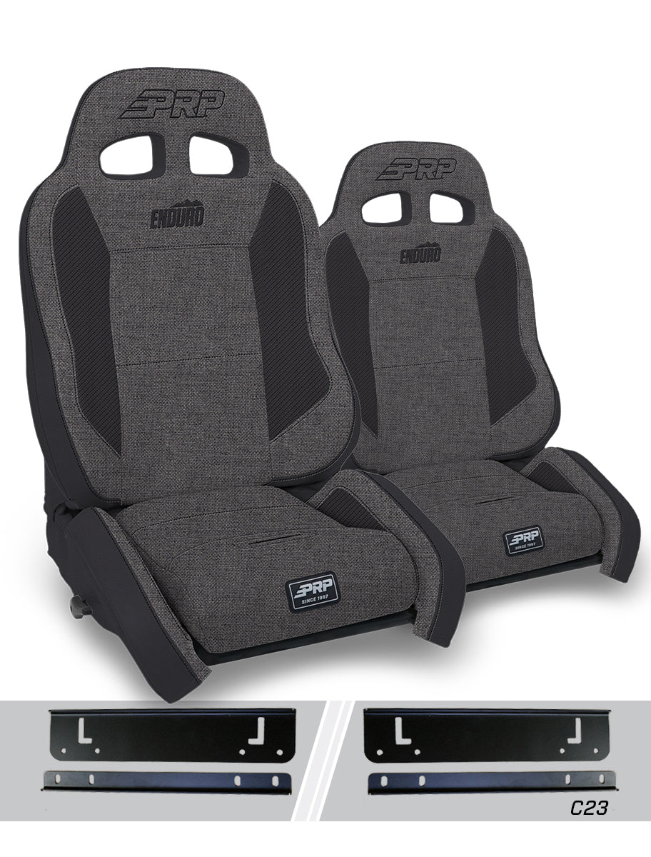 Enduro Elite Suspension Seat Crawl Edition Kit for 03-06 Jeep Wrangler TJ Pair PRP Seats
