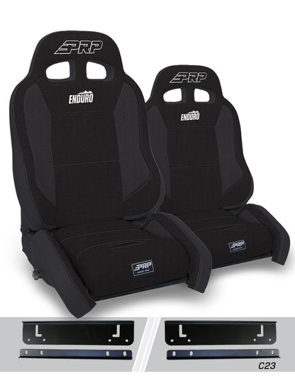 Enduro Elite Suspension Seat Crawl Edition Kit for 95-01 Jeep Cherokee XJ Pair PRP Seats