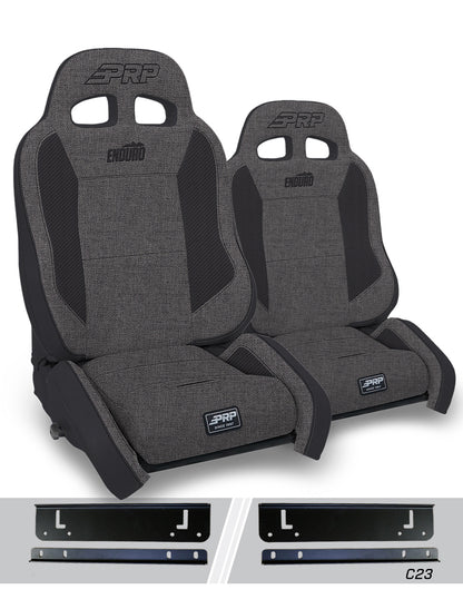 Enduro Elite Suspension Seat Crawl Edition Kit for Jeep Wrangler JK/JKU Pair PRP Seats