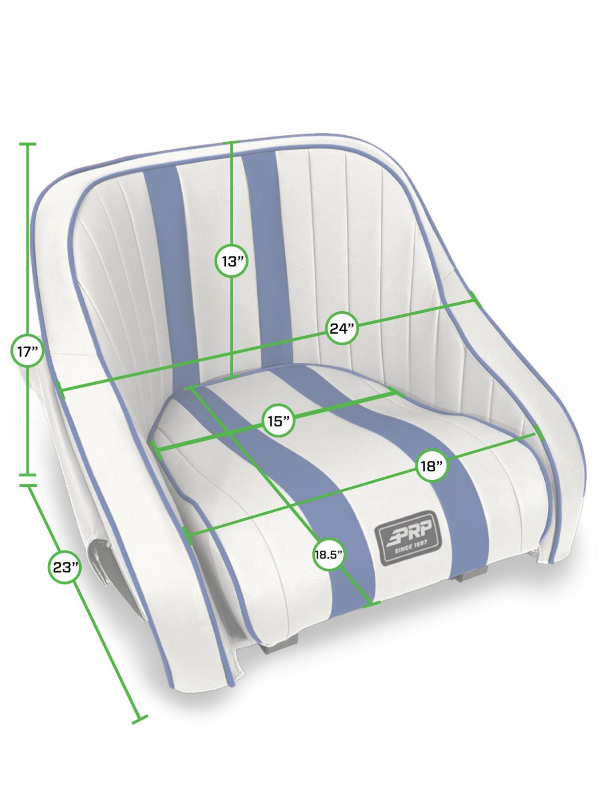 Hydro Lite Retro Boat Seat with Side Pockets PRP Seats