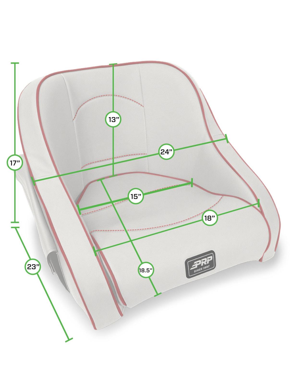 Hydro Lite Classic Boat Seat with Side Pockets PRP Seats