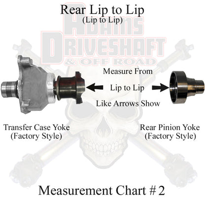 JK Rear 1310 Solid CV Driveshaft 4 Door Adams Driveshaft