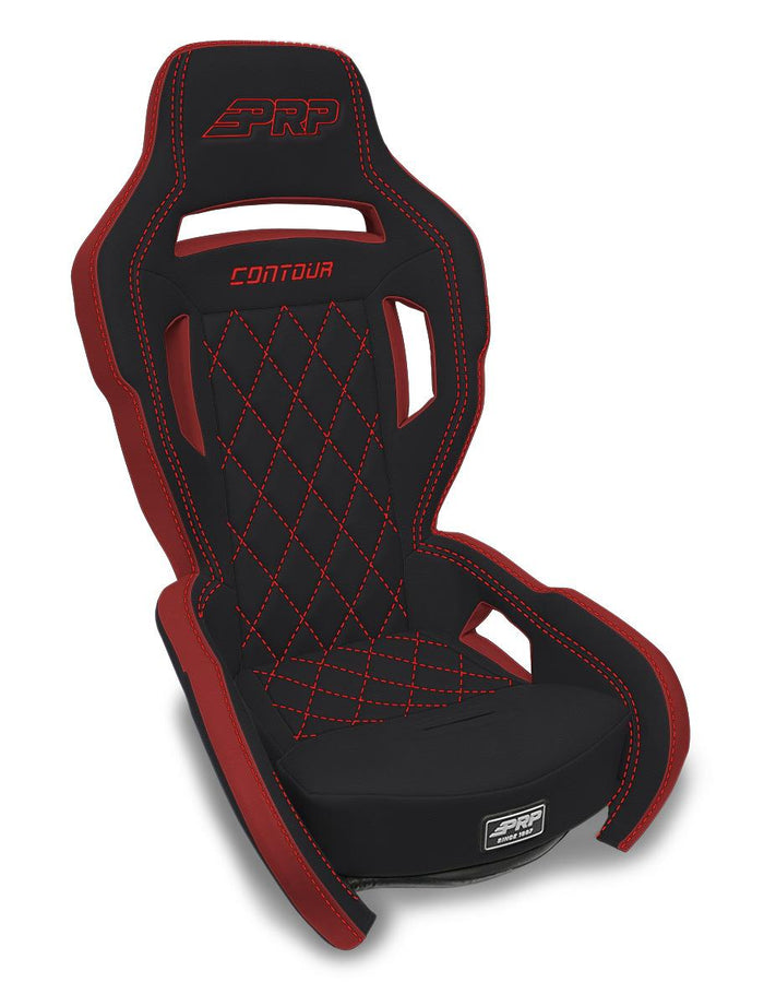 Contour UTV Suspension Seat Black and Red PRP Seats