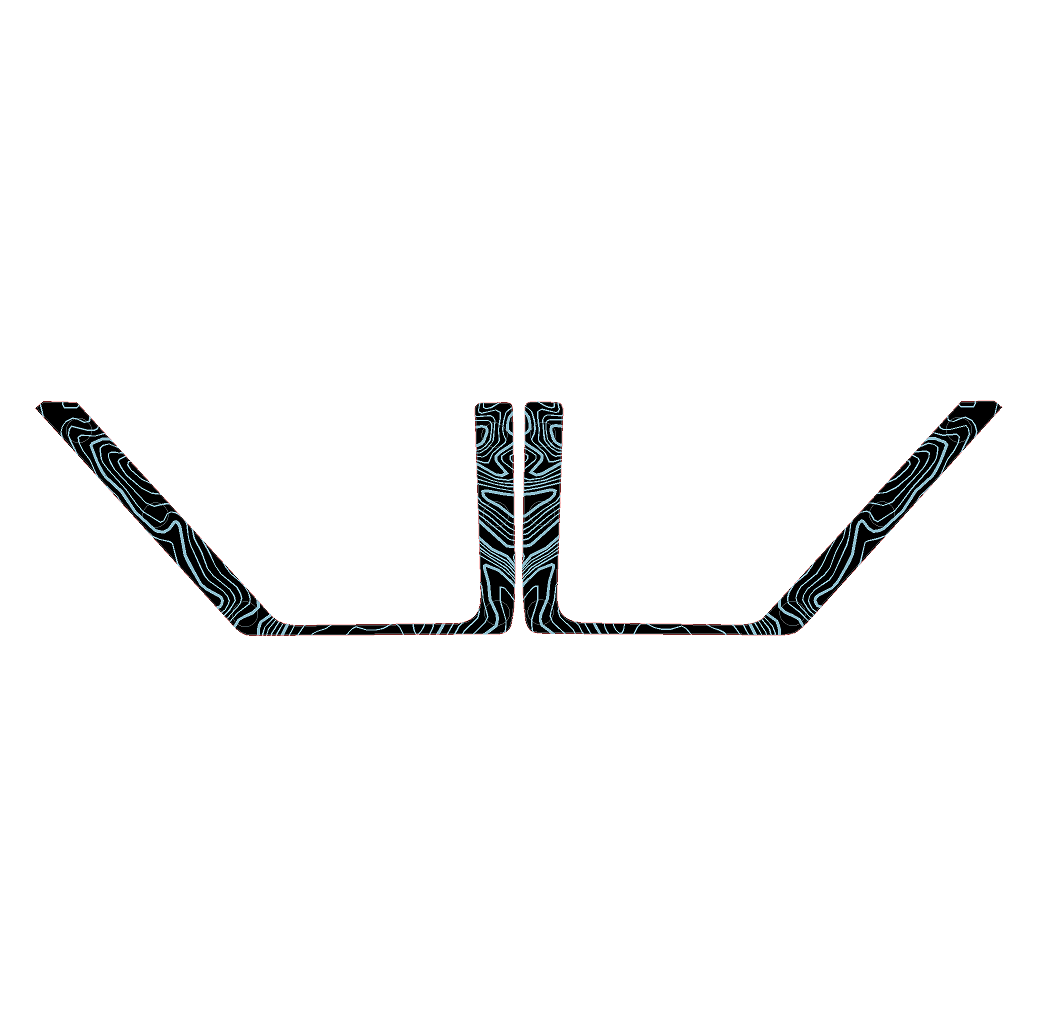 Topo Front Door Net Trim Overlay Kit (Printed Series) - 2021+ Bronco