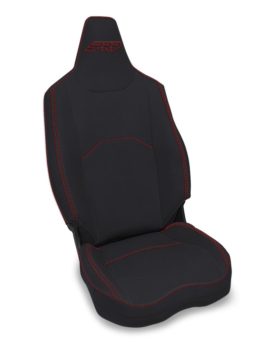 Front Seat Covers for Polaris XPEDITION Pair - Black and Red