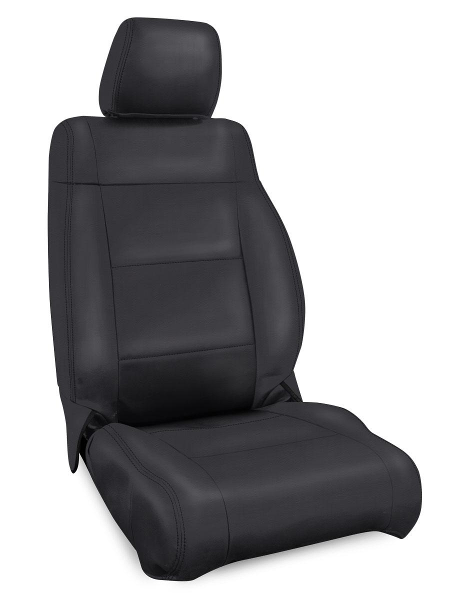 Front Seat Covers for 13-18 Jeep Wrangler JK 2 Door or 4 Door Pair All Black PRP Seats