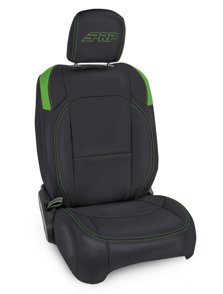 Front Seat Covers for Jeep Wrangler JLU 4 Door Jeep Gladiator JT with Pocket Back Pair PRP Seats