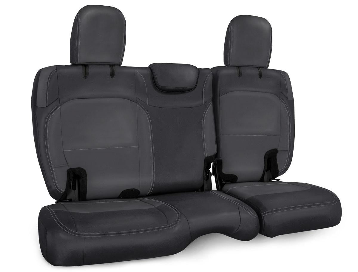 Rear Bench Cover for Jeep Wrangler JLU 4 door with no armrest Black and Gray PRP Seats