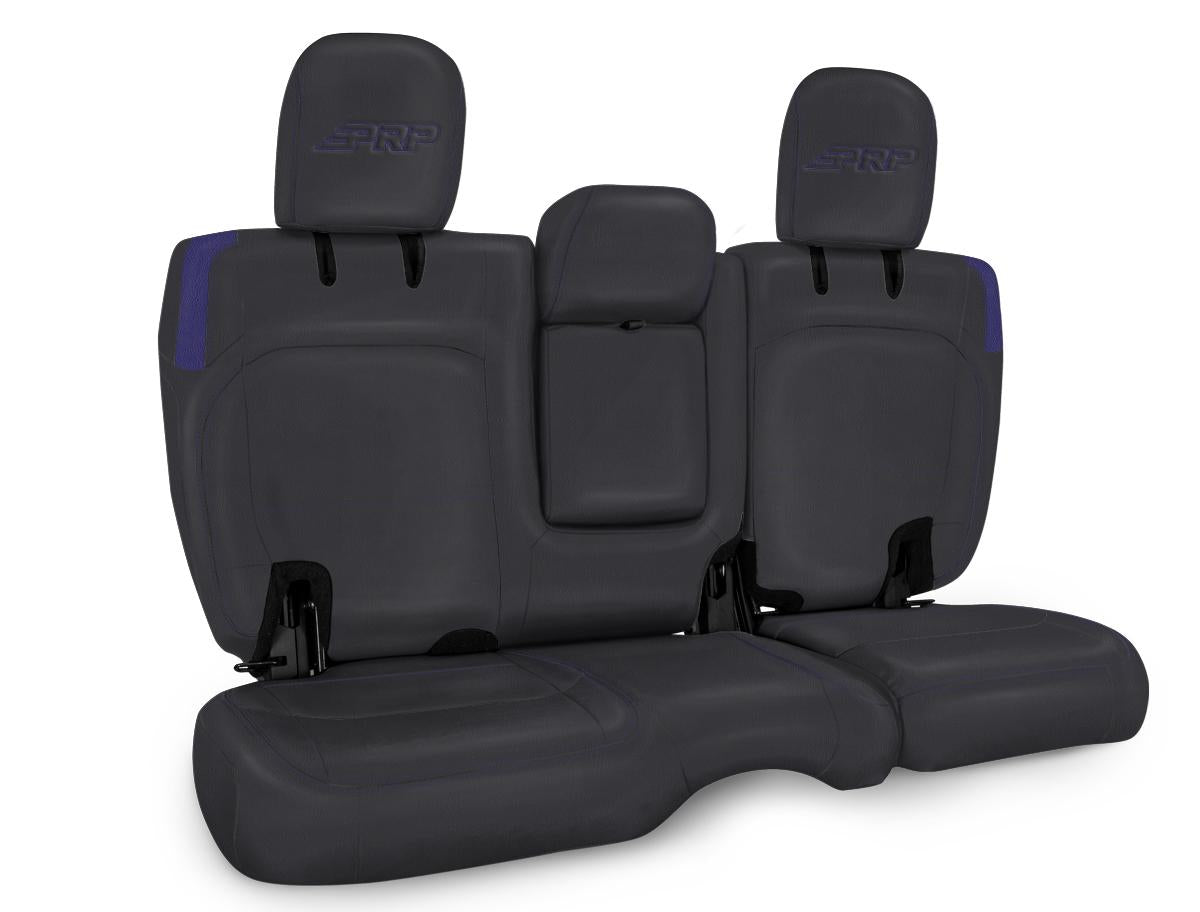 Rear Bench Cover for Jeep Wrangler JLU 4 door with Armrest Black and Purple PRP Seats