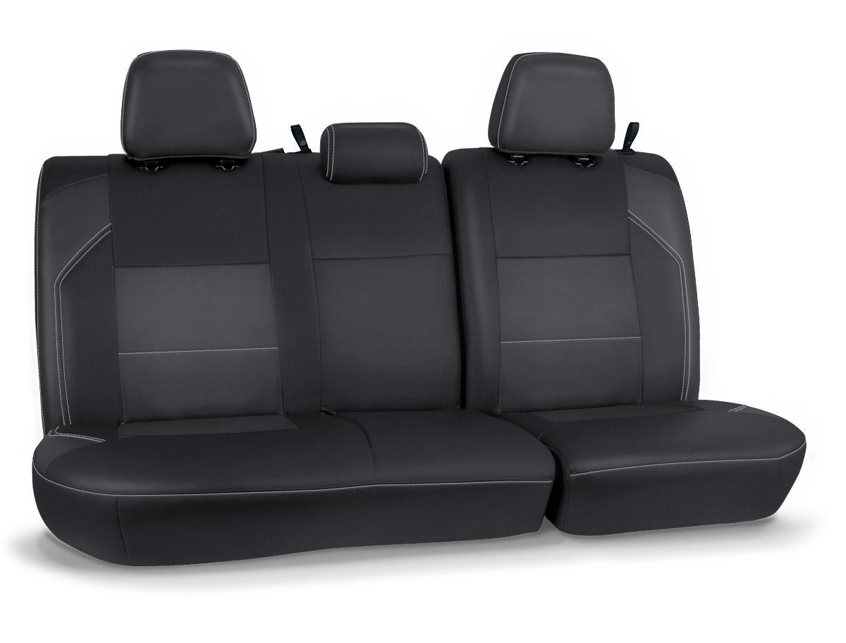 Rear Bench Cover for 2016-2023 Toyota Tacoma Double Cab Black and Gray PRP Seats