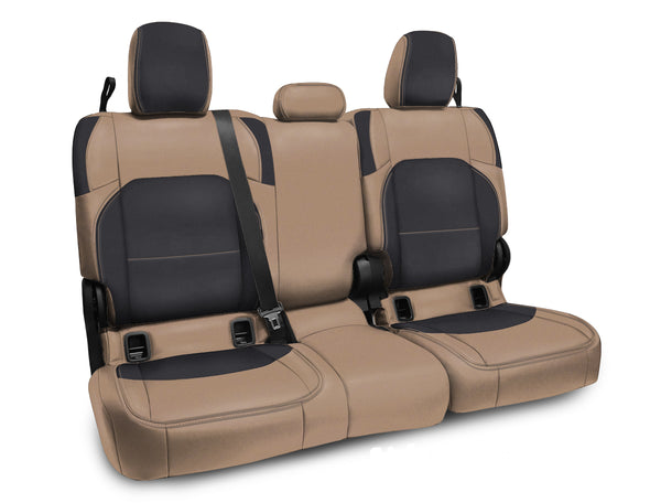 Rear Bench Cover for Jeep Gladiator JT with no Armrest Black and tan PRP Seats