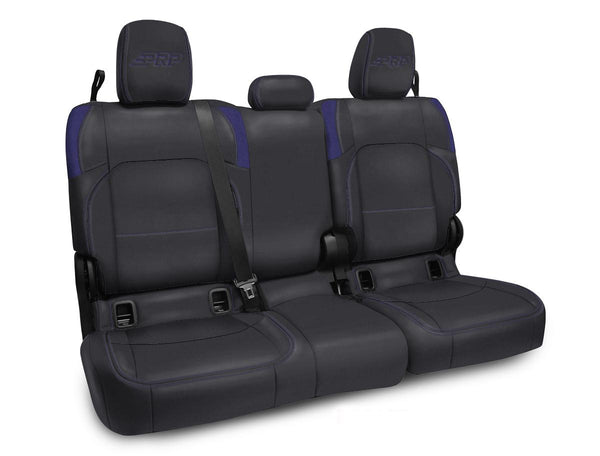 Rear Bench Cover for Jeep Gladiator JT with no Armrest Black and Purple PRP Seats