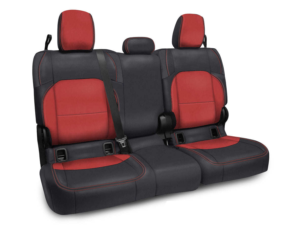 Rear Bench Cover for Jeep Gladiator JT With Armrest Black and Red PRP Seats