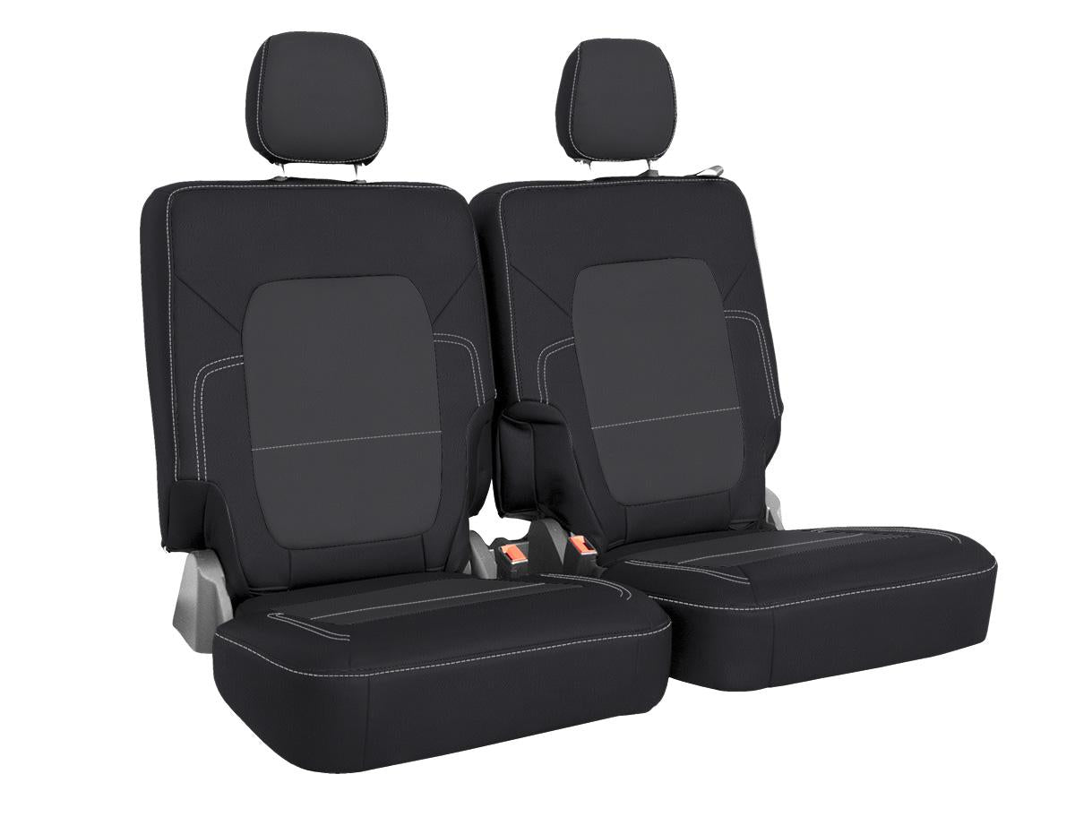 Rear Bench Covers for 2021+ Ford Bronco 2 Door Black and Gray PRP Seats