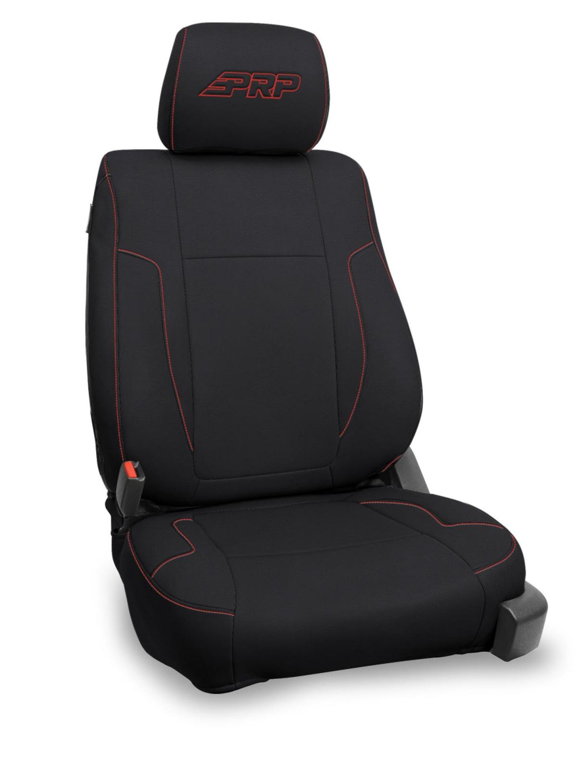 Front Seat Covers for 2012-14 Ford Raptor Pair - Black and Red