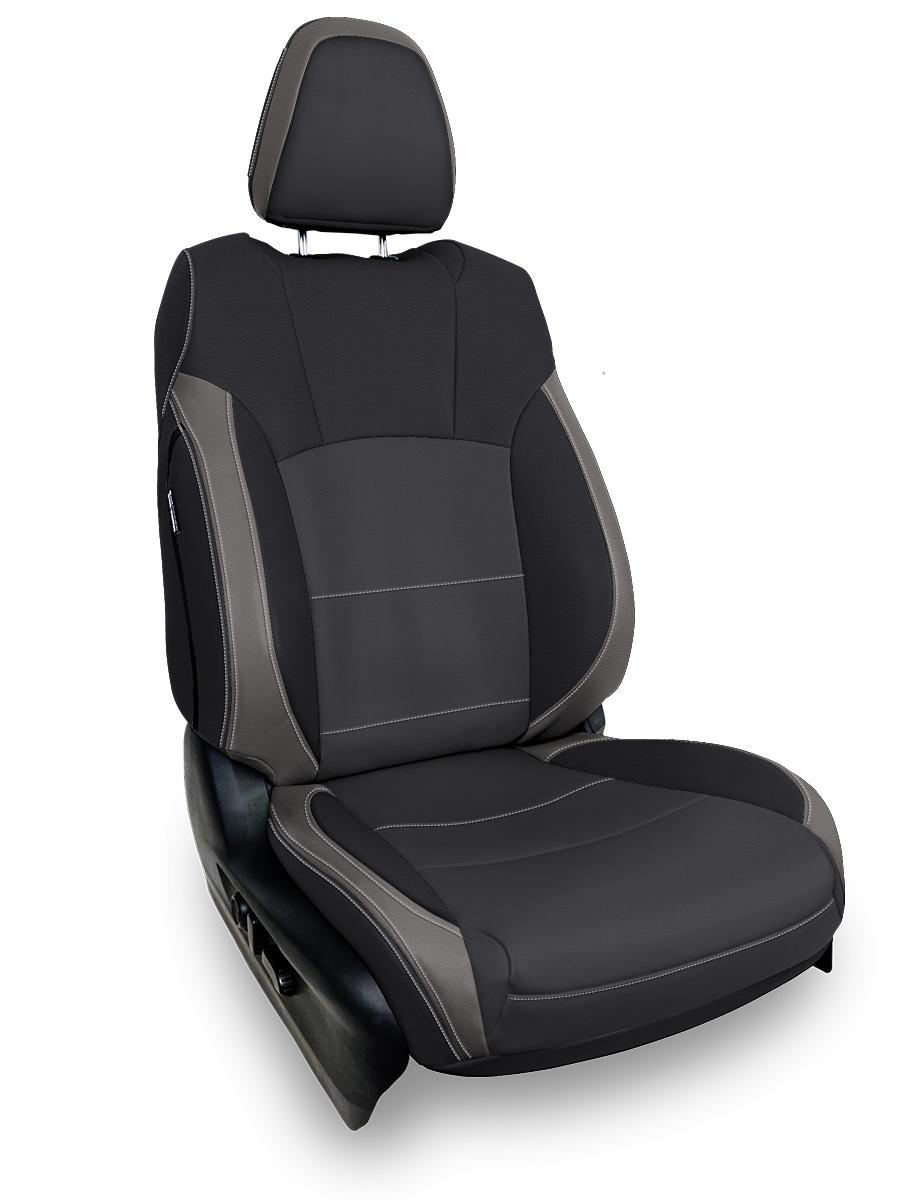 Front Seat Covers for 2021+ Subaru Outback Pair Black and Gray PRP Seats