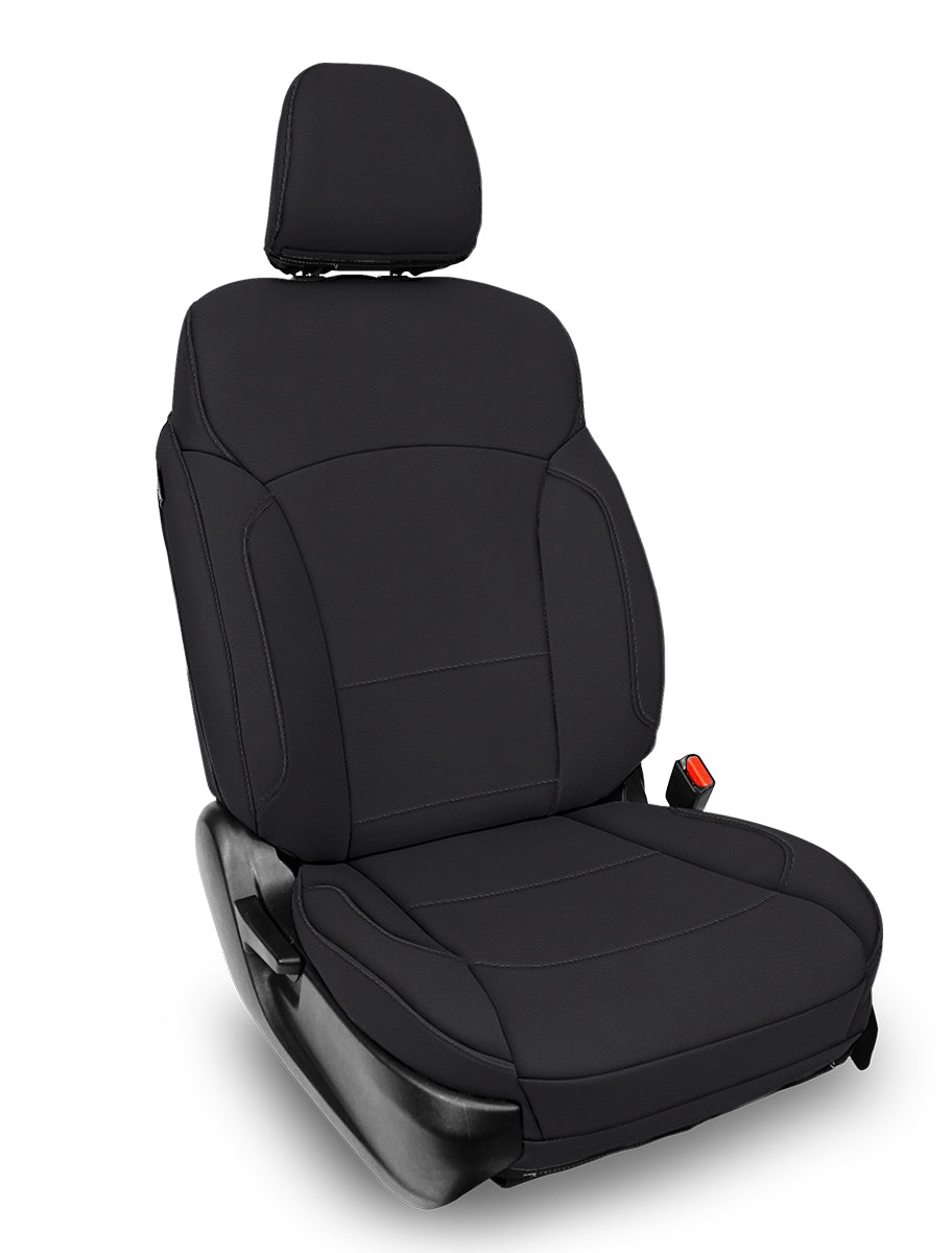 Front Seat Covers for 2013-2017 Subaru Crosstrek Pair All Black PRP Seats