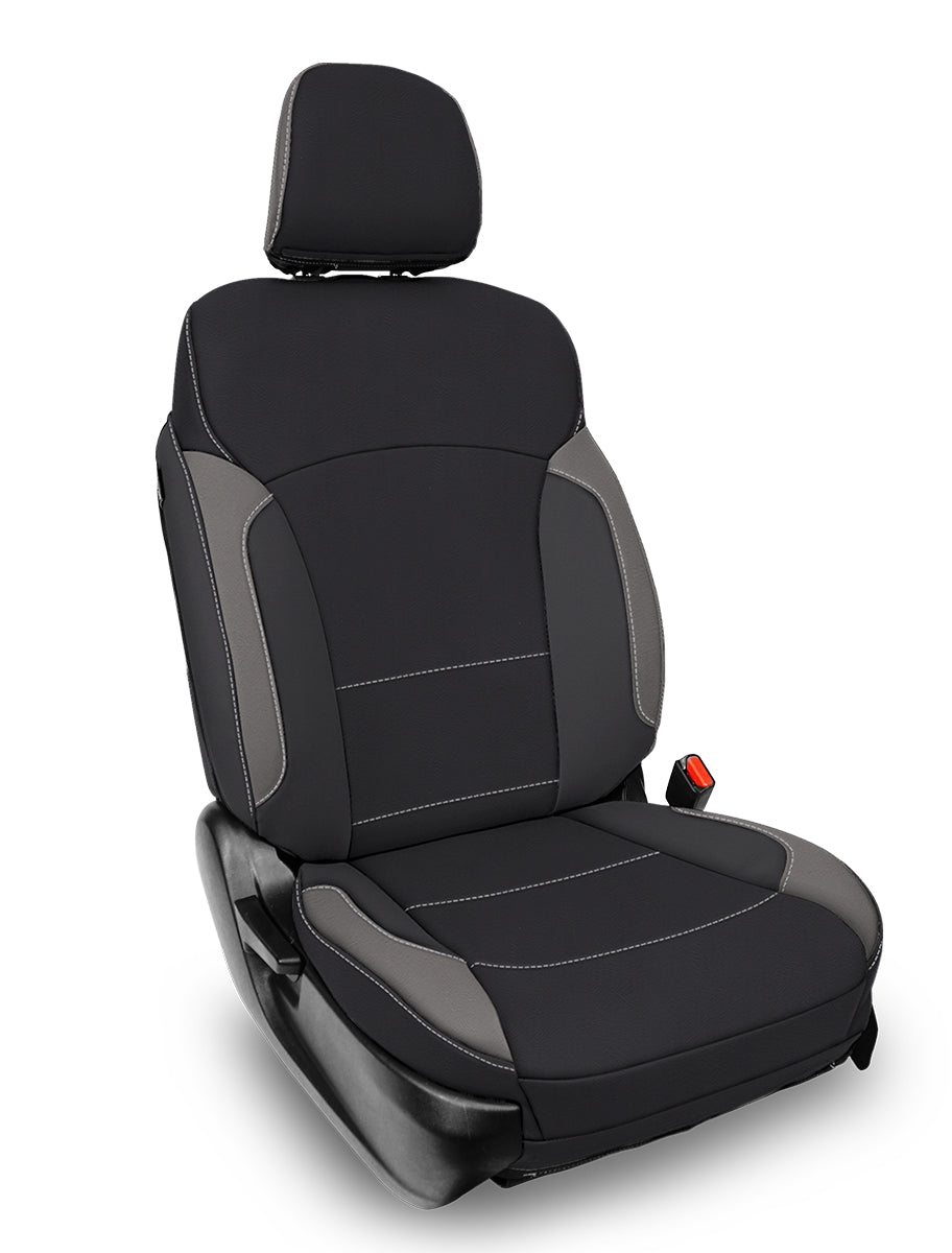 Front Seat Covers for 2013-2017 Subaru Crosstrek Pair Black and Gray PRP Seats