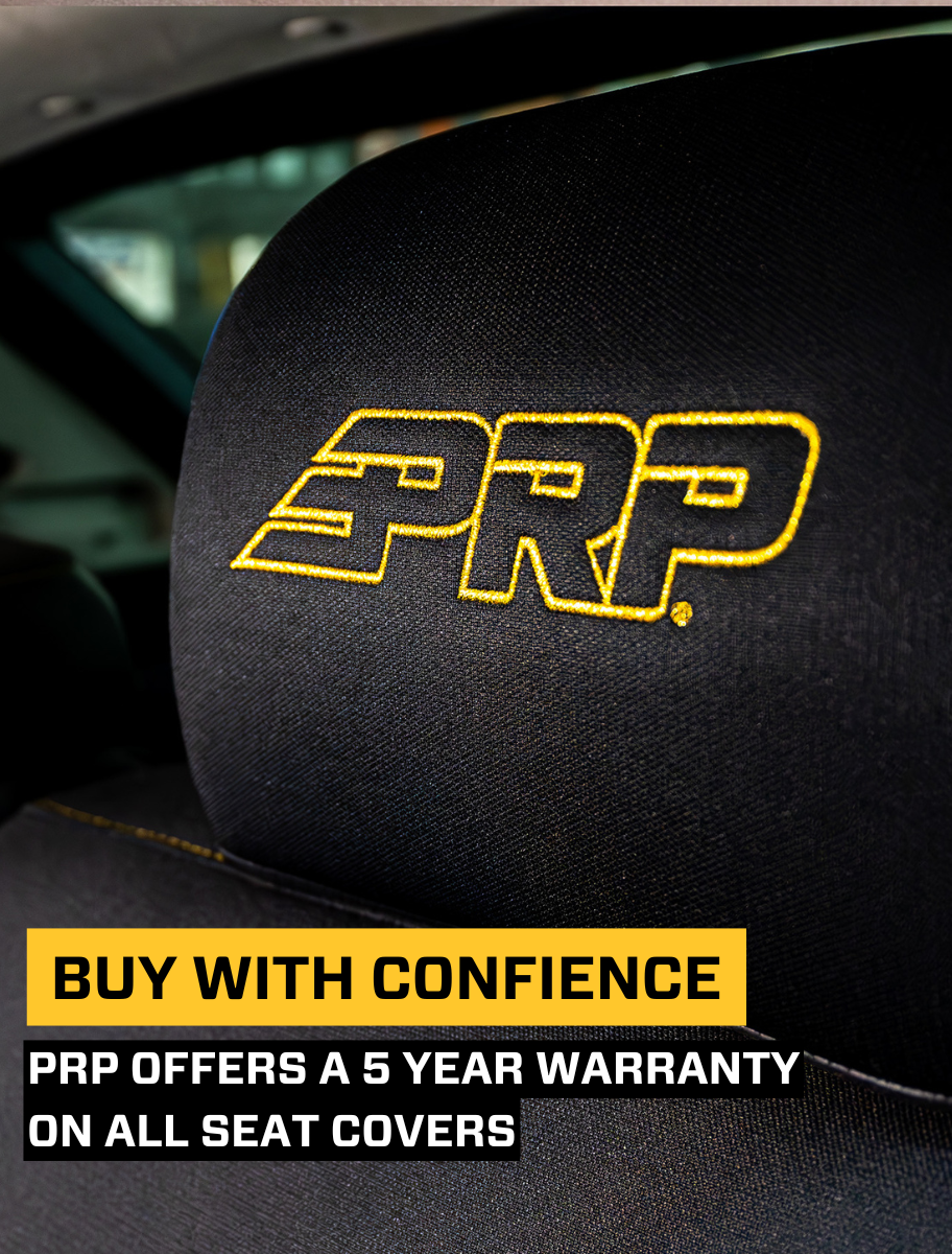Rear Bench Seat Cover for 2013-2017 Subaru Crosstrek Black with Red Stitch PRP Seats