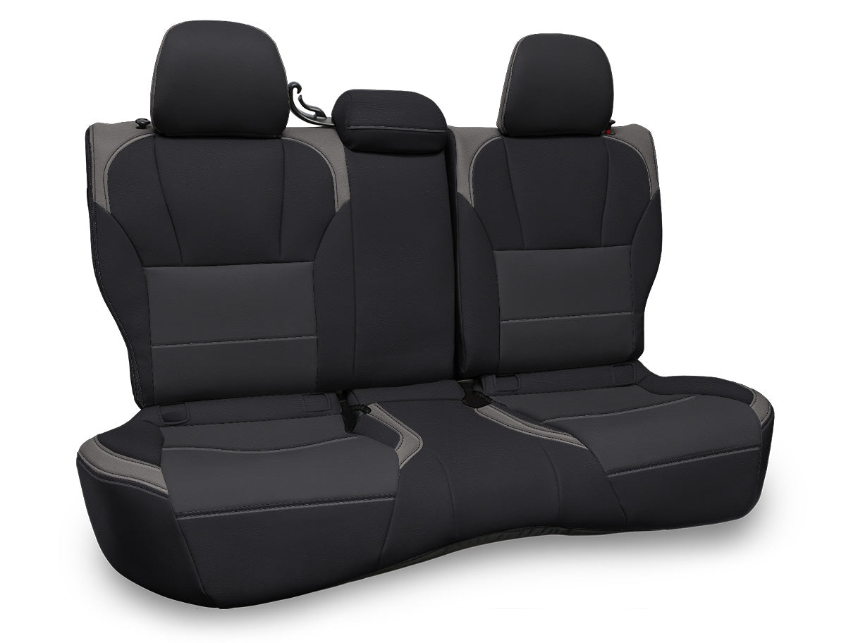 Rear Bench Seat Cover for 2018-2023 Subaru Crosstrek Black and Gray PRP Seats