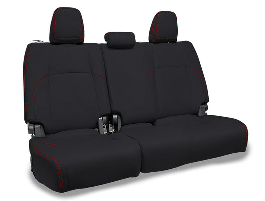 Rear Bench Covers for 2024 Toyota Tacoma - Black and Red