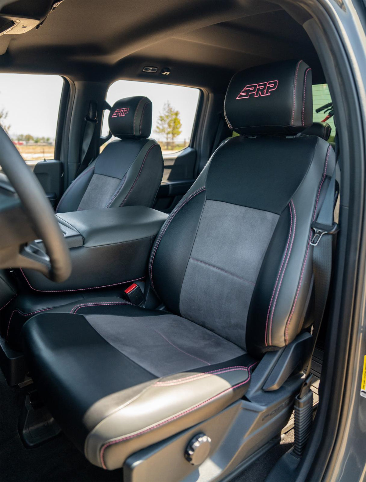 Front Seat Covers for 2021-Present Ford F150 2023-Present Super Duty with Standard Seats