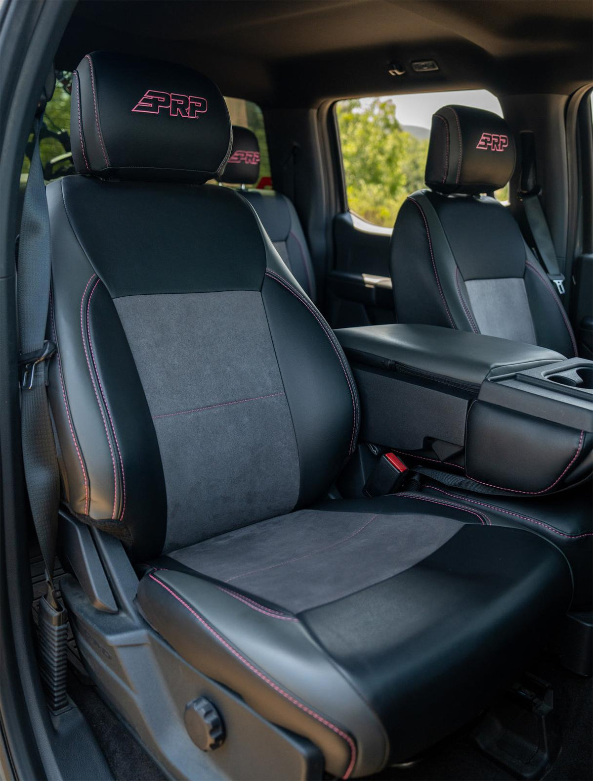 Front Seat Covers for 2021-Present Ford F150 2023-Present Super Duty with Standard Seats
