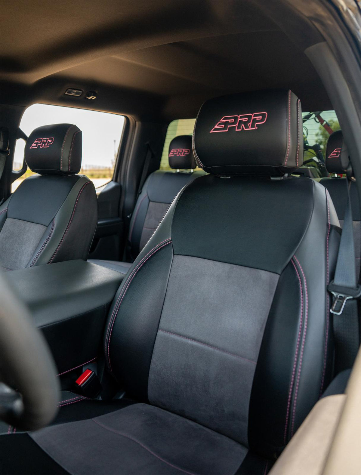 Front Seat Covers for 2021-Present Ford F150 2023-Present Super Duty with Standard Seats