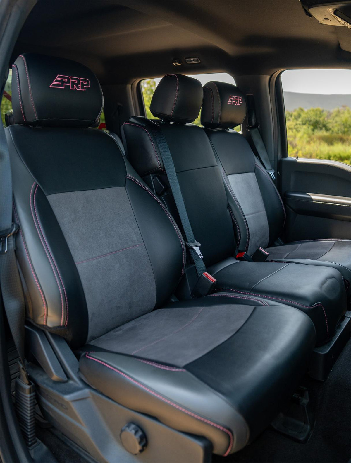 Front Seat Covers for 2021-Present Ford F150 2023-Present Super Duty with Standard Seats
