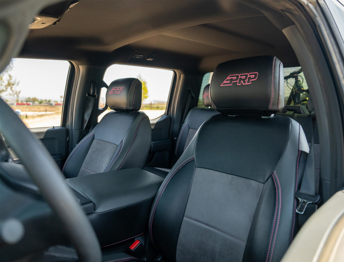 Front Seat Covers for 2021-Present Ford F150 2023-Present Super Duty with Standard Seats