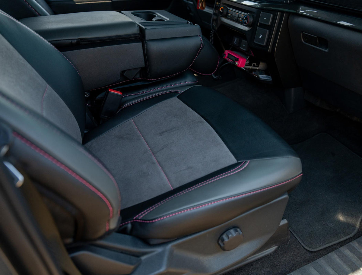 Front Seat Covers for 2021-Present Ford F150 2023-Present Super Duty with Standard Seats