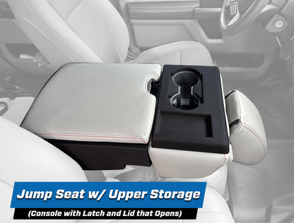Center Jump Seat Cover w/ Standard Console for 2015-Present Ford F150 2017-Present Super Duty