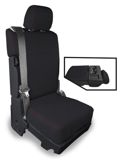 Center Jump Seat Cover w/ Upper Storage Console for 2015-Present Ford F150 2017-Present Super Duty PRP Seats
