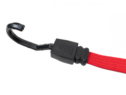 Flat Strap Bungee Cords 18-48 Inch 14pc Kit Black and Red Bullring