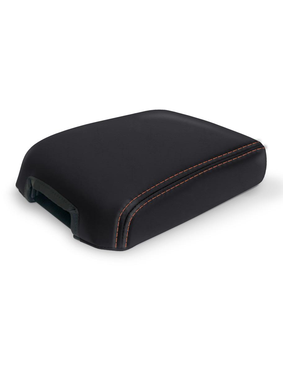 Center Console Cover for '16-'23 Toyota Tacoma Black and Orange PRP Seats