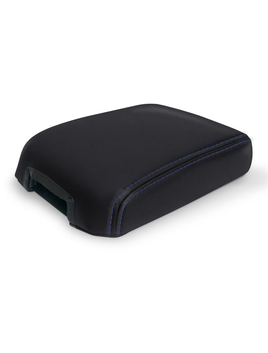 Center Console Cover for '16-'23 Toyota Tacoma Black and Navy Blue PRP Seats
