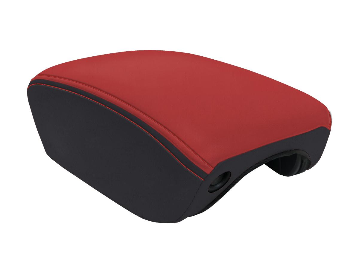 Center Console Cover for 2018+ Jeep Wrangler JL and Jeep Gladiator JT Black and Red PRP Seats