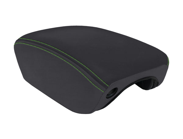 Center Console Cover for 2018+ Jeep Wrangler JL and Jeep Gladiator JT Black and Green PRP Seats