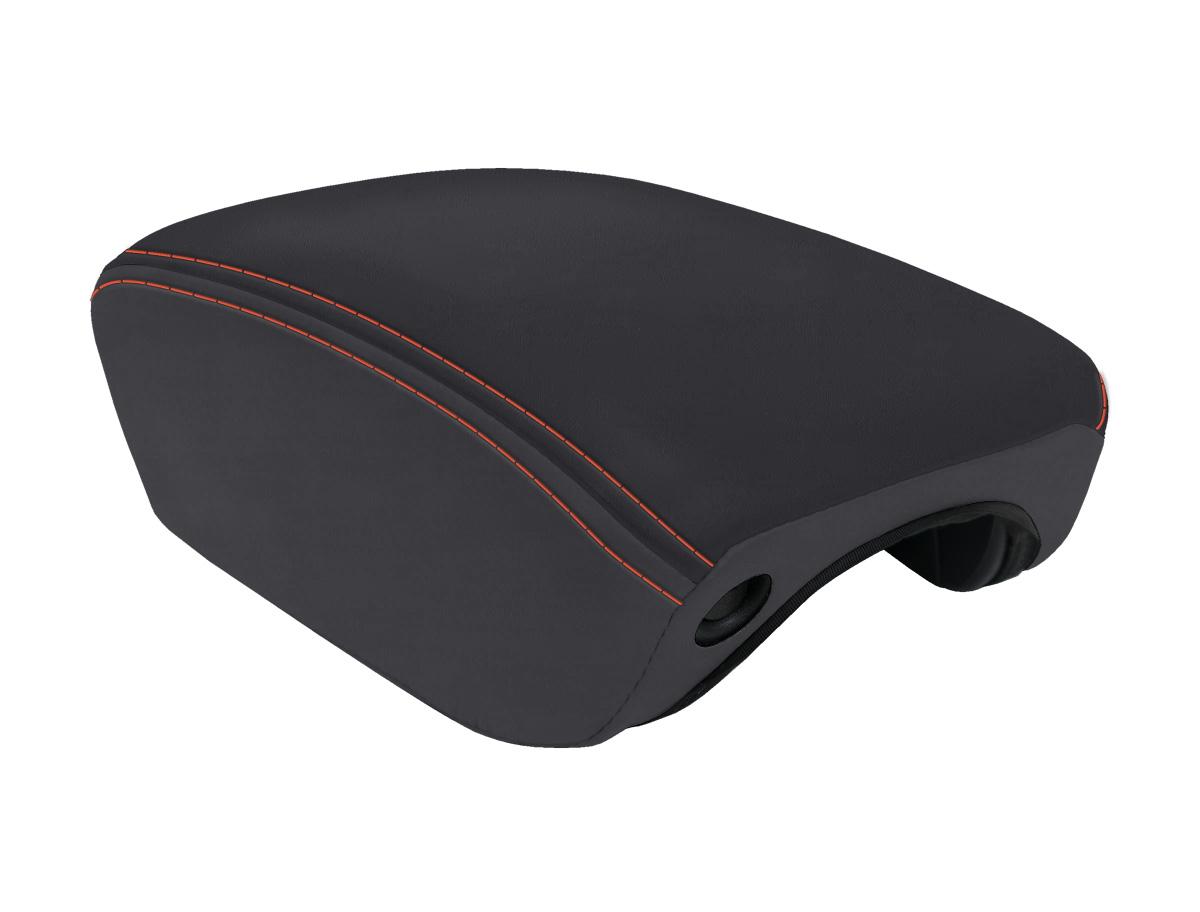 Center Console Cover for 2018+ Jeep Wrangler JL and Jeep Gladiator JT Black and Orange PRP Seats