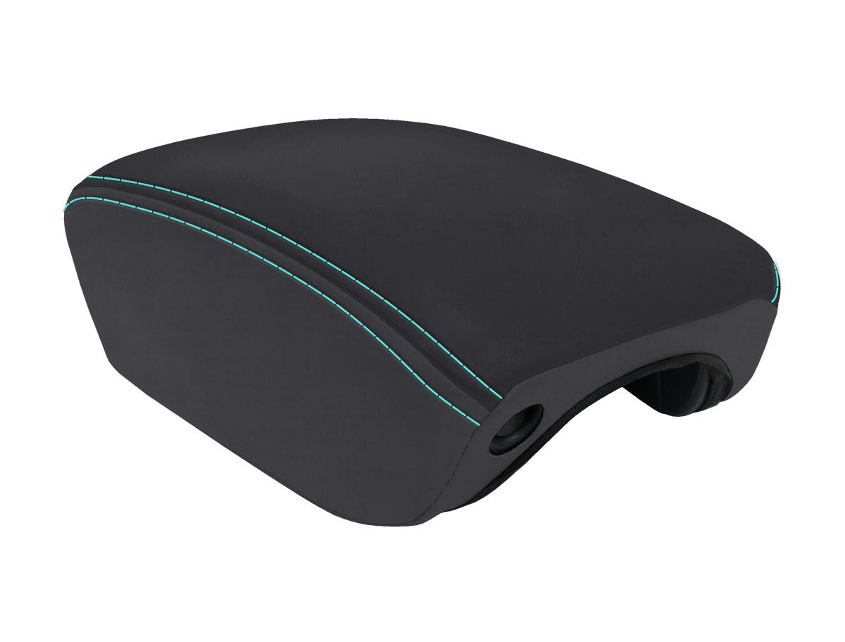Center Console Cover for 2018+ Jeep Wrangler JL and Jeep Gladiator JT Black and Teal PRP Seats