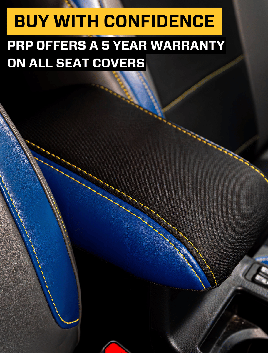 Center Console Cover for 2013-2017 Subaru Crosstrek Black with Red Stitch PRP Seats
