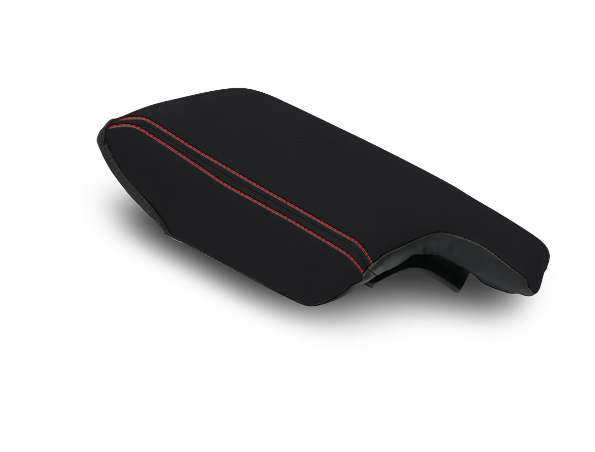 Center Console Cover for 2018-2023 Subaru Crosstrek Black with Red Stitch PRP Seats