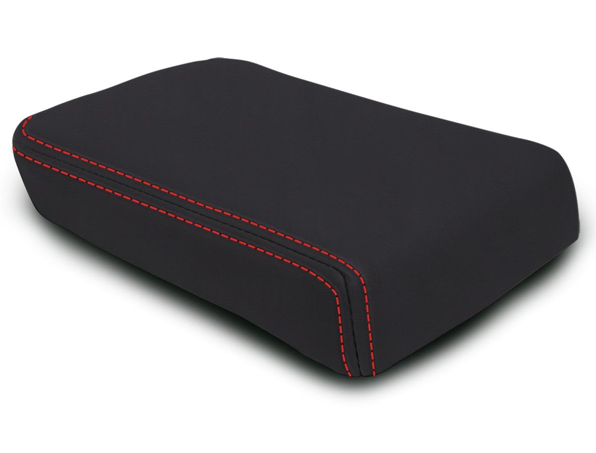 Center Console Cover for Polaris XPEDITION Black with Red Stitch PRP Seats