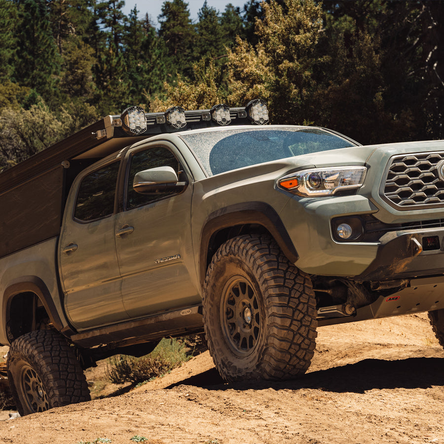 Tacoma Rock Sliders For 05-23 Toyota Tacoma Black Powdercoat Steel Rock Slide Engineering