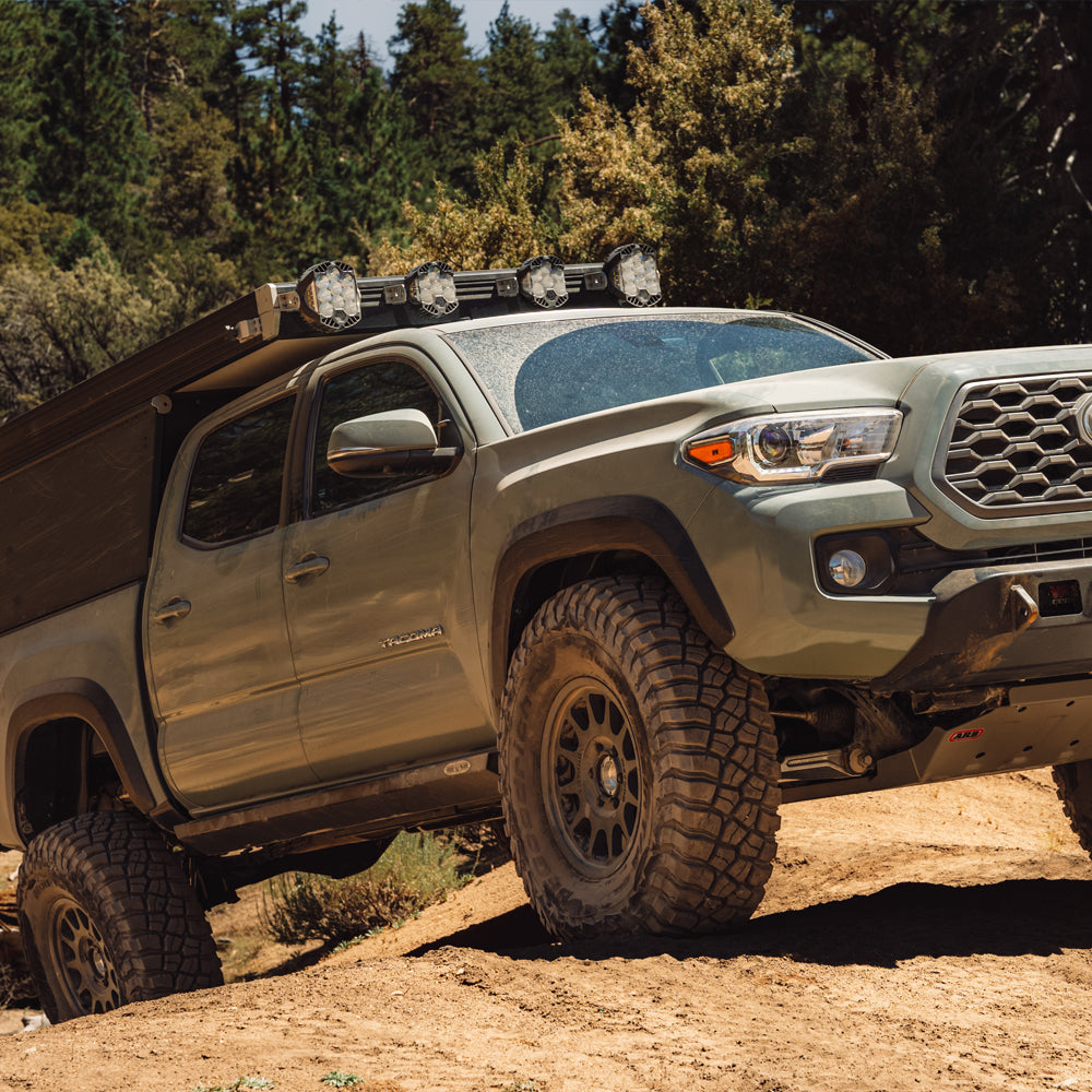 Tacoma Rock Sliders For 05-23 Toyota Tacoma Black Powdercoat Steel Rock Slide Engineering