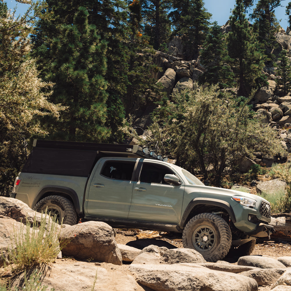 Tacoma Rock Sliders For 05-23 Toyota Tacoma Black Powdercoat Steel Rock Slide Engineering