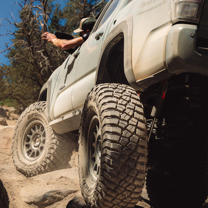 Tacoma Rock Sliders For 05-23 Toyota Tacoma Black Powdercoat Steel Rock Slide Engineering